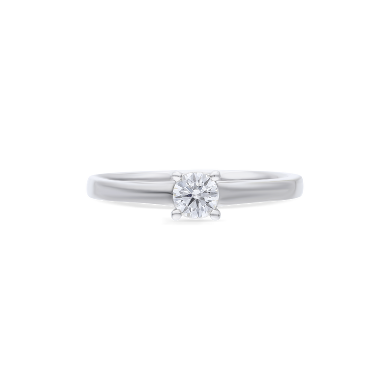 Viola Solitaire Ring