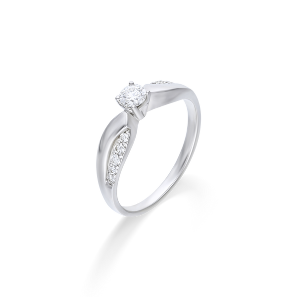 Magnolia Solitaire Ring (PRE ORDER)
